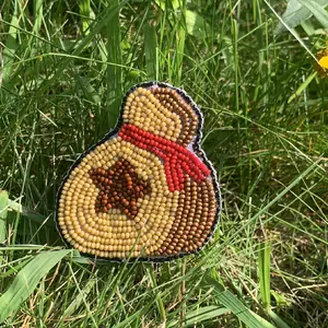 Bell Bag Gaming Beaded Pin