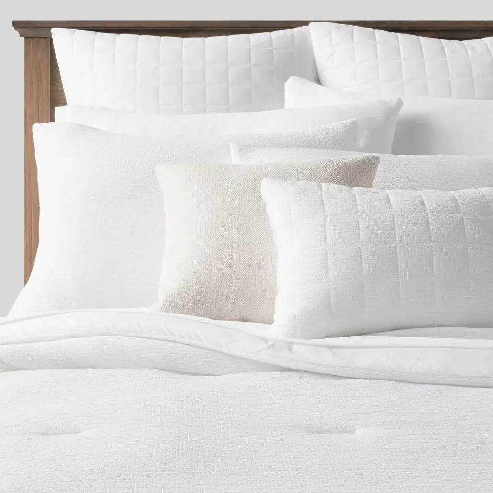 Threshold 12-Piece Comforter Set Micro-textured Solid OEKO-TEX