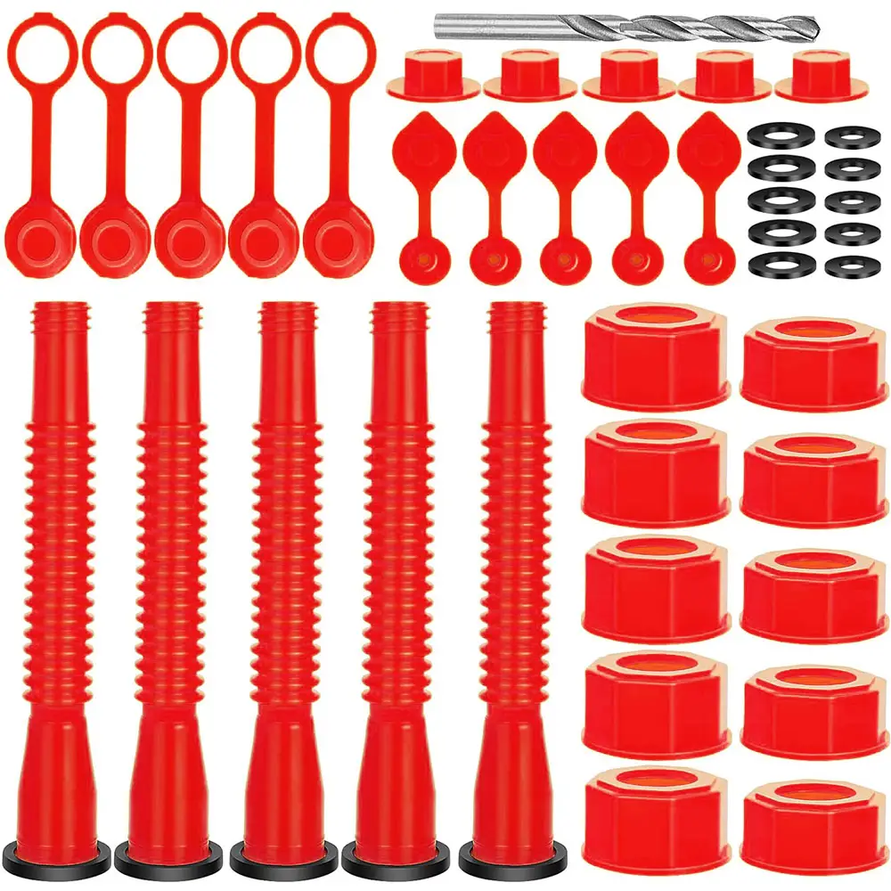 【3/5Kit】Gas Can Spout Replacement Old Style, Anti-Spill Gas Can Nozzle, Flexible Pour Nozzle Suitable for Most 1/2/5/10 Gal Oil Cans, Fuel Can Spout R