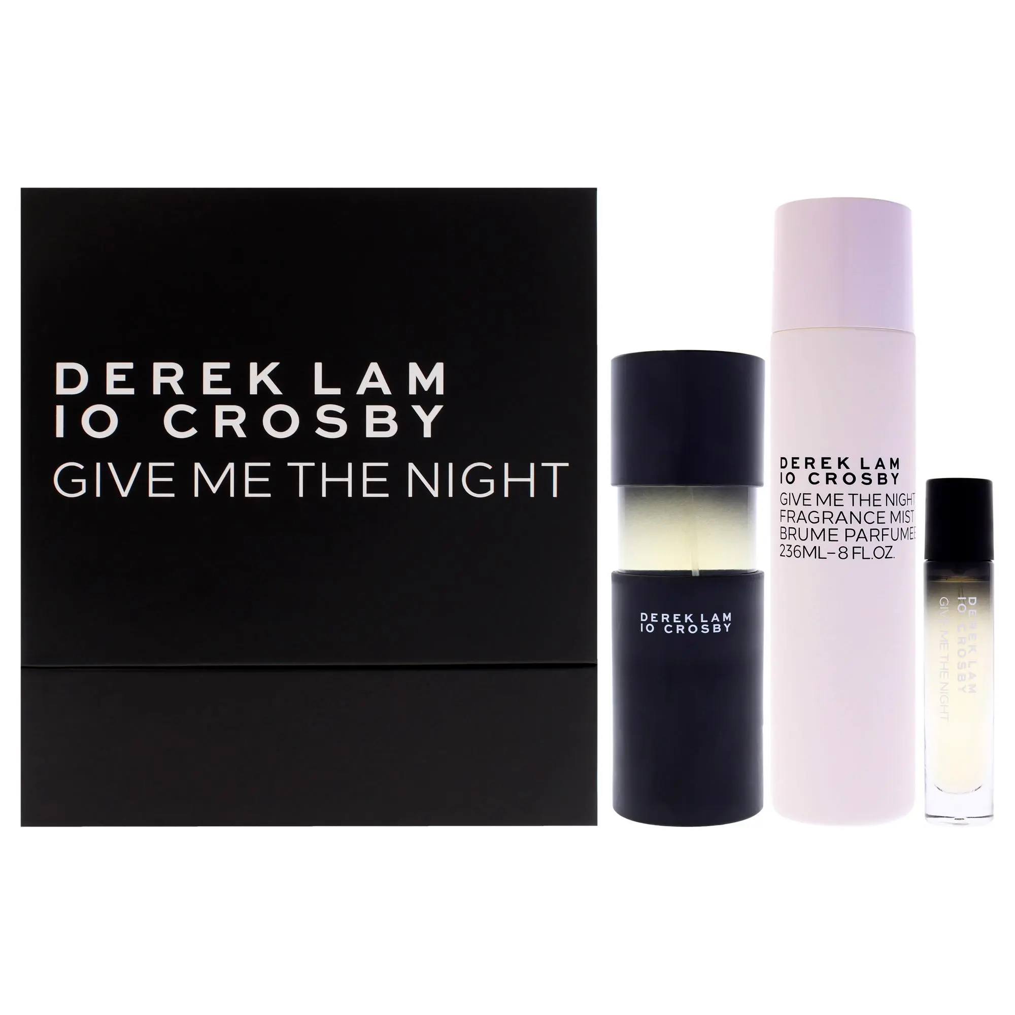 Give Me The Night Spring by Derek Lam for Women - 3 Pc Gift Set 3.4oz EDP Spray, 0.34oz EDP Spray (Mini), 8oz Fragrance Mist