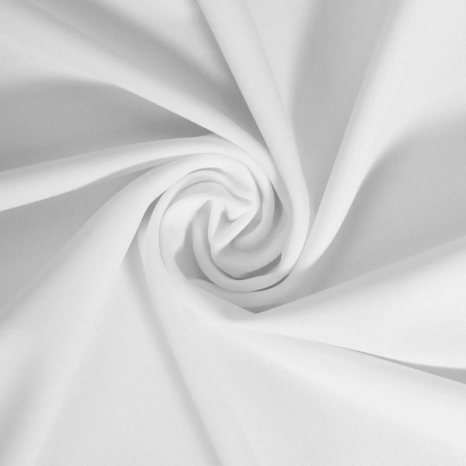 Winter White Matte Tricot Fabric by the Yard | Nylon Spandex