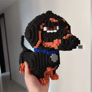 5002 Piece Cute Animal Lego Set Featuring Dachshund, Perfect Holiday Gift, Unique Room Decor for Christmas, Halloween and Special Occasions