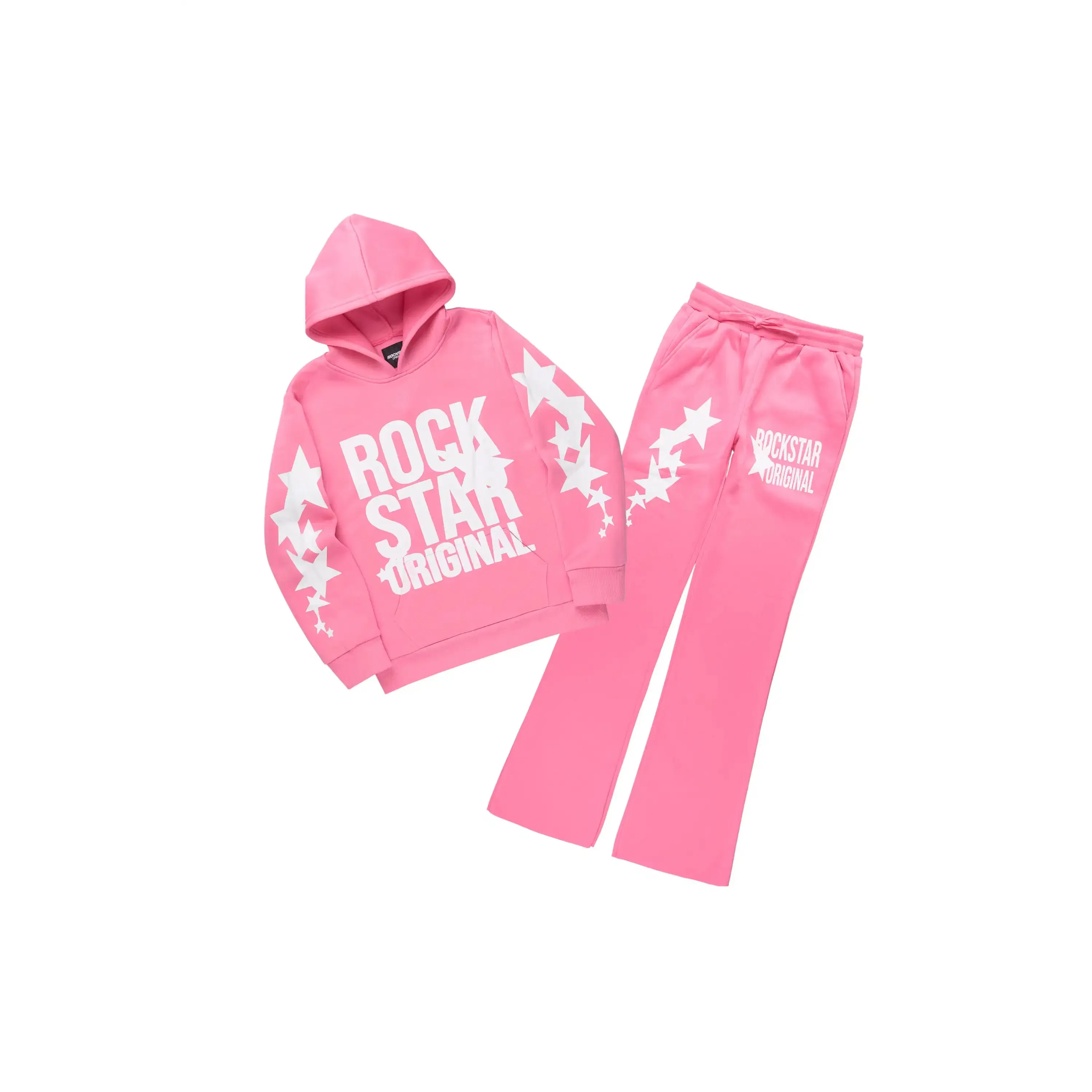 Girls Sechora Pink/White Stacked Track Set Girls Sechora Pink/White Stacked Track Set