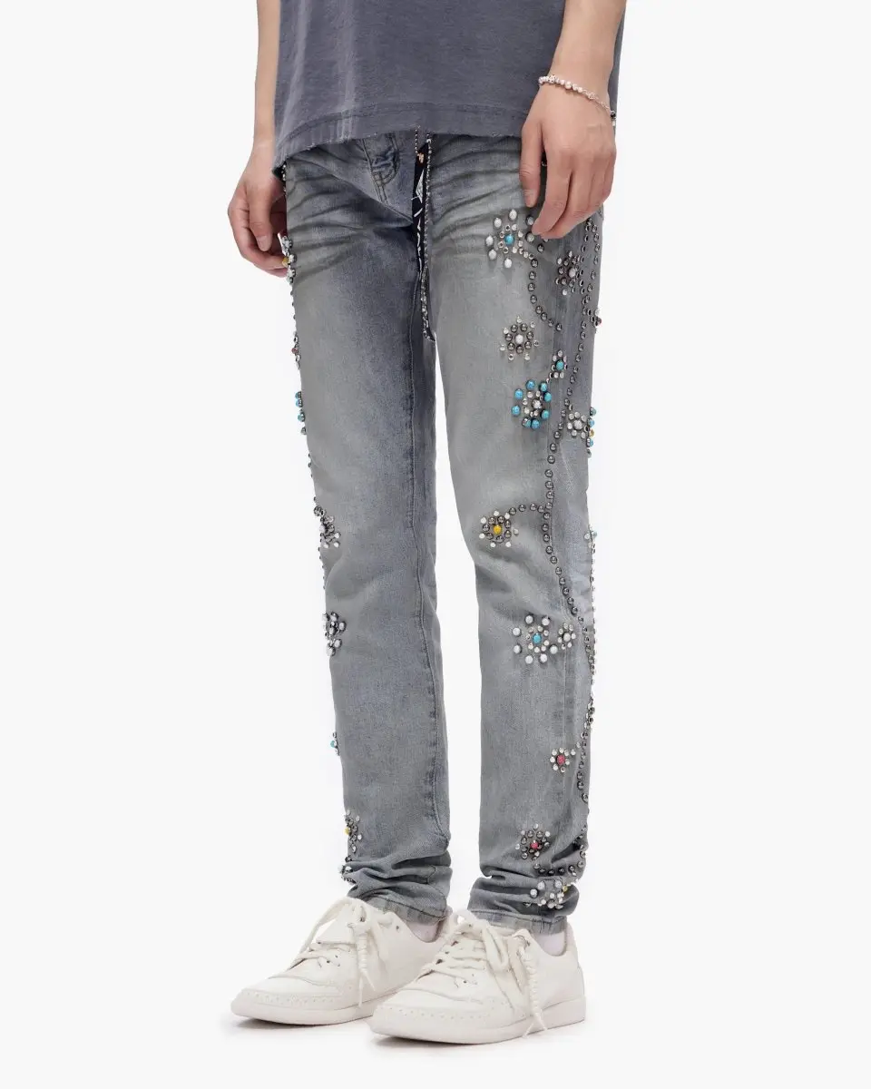 Embargo Light Dirty Wash Skinny Jeans