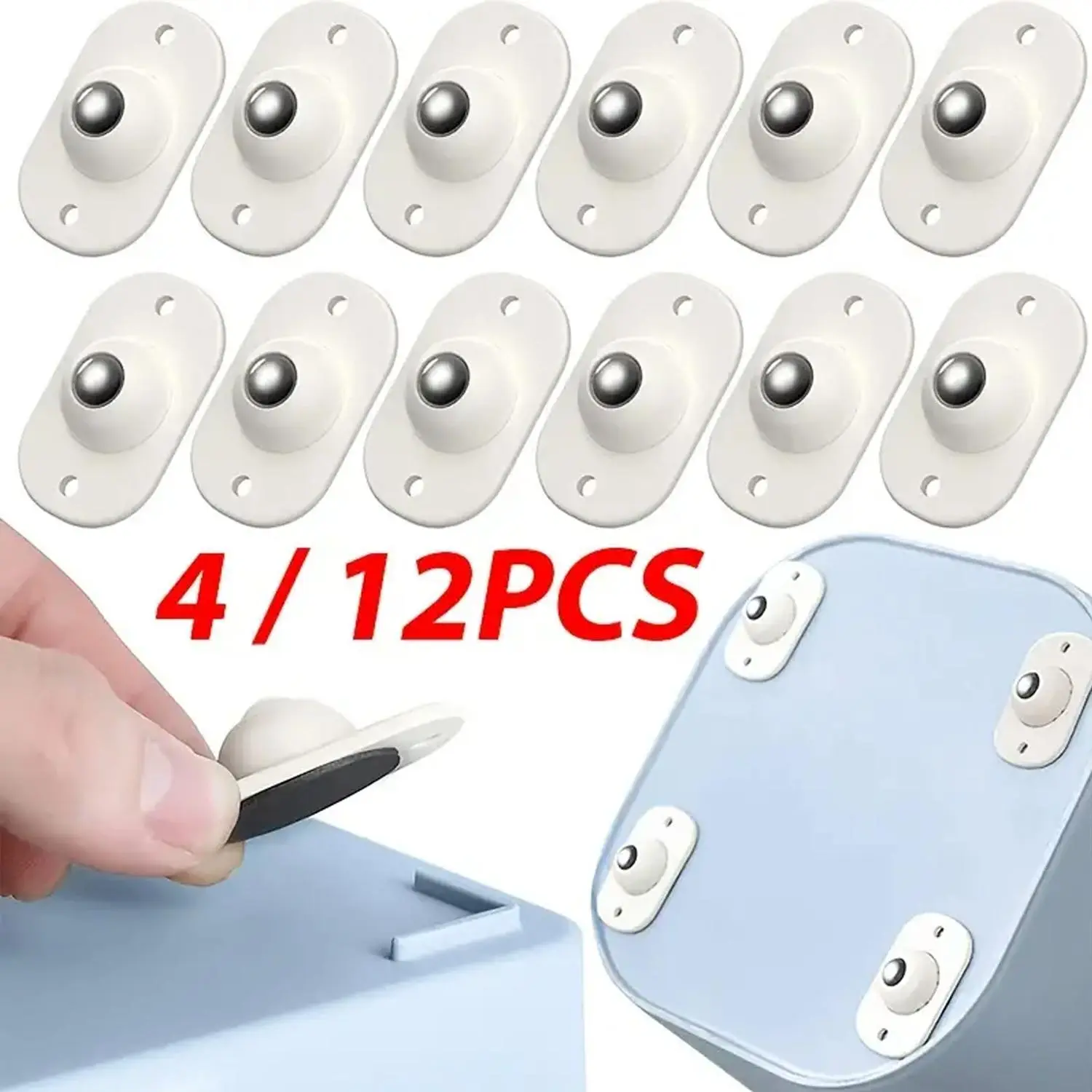 360 Degree Self Adhesive Rotating Wheel, Mini Self Adhesive Rotating Wheel, Furniture Hardware for Home Appliances, Swivel Wheels
