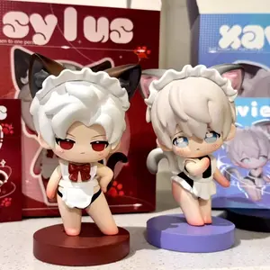 Love And Deepspace Game Peripheral Model Qi Yuqin Che Maid Costume Doll Cute Desktop Decoration Game Merchandise