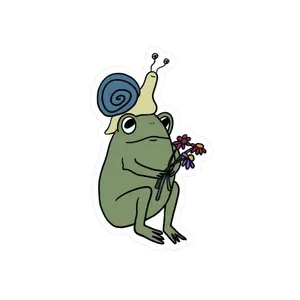 FRIENDLY FROG STICKER