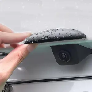 Universal Car Rear Camera Rain Cover, Silicone Wide Angle Windproof Hood, Easy Installation, Compatible with All Cars, Car Accessories