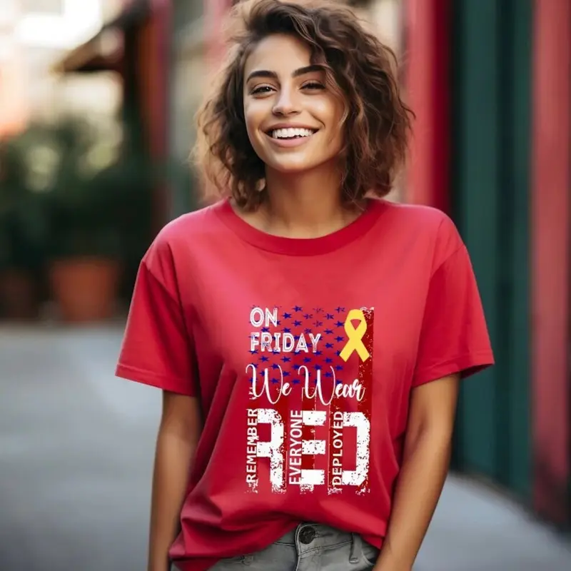 On Friday We Wear Red Tshirt, Sweater, We Wear Red Pop Rock, Hip Hopember Everyone Deployed, American Flag Us Veteran Shirt, Red Friday Shirt, Patriot Tee