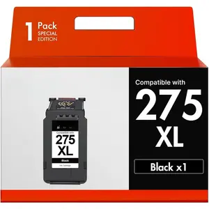 PG-275 Black Ink Cartridges PG275XL for  275 Ink Black High Yield PG275 275 XL 275XL Ink Cartridges for  Printers PIXMA TR4720 TR4722 TR4723 TS3720 TS3500 TS3520 TS3522 TS3720 TS3722 (Black)
