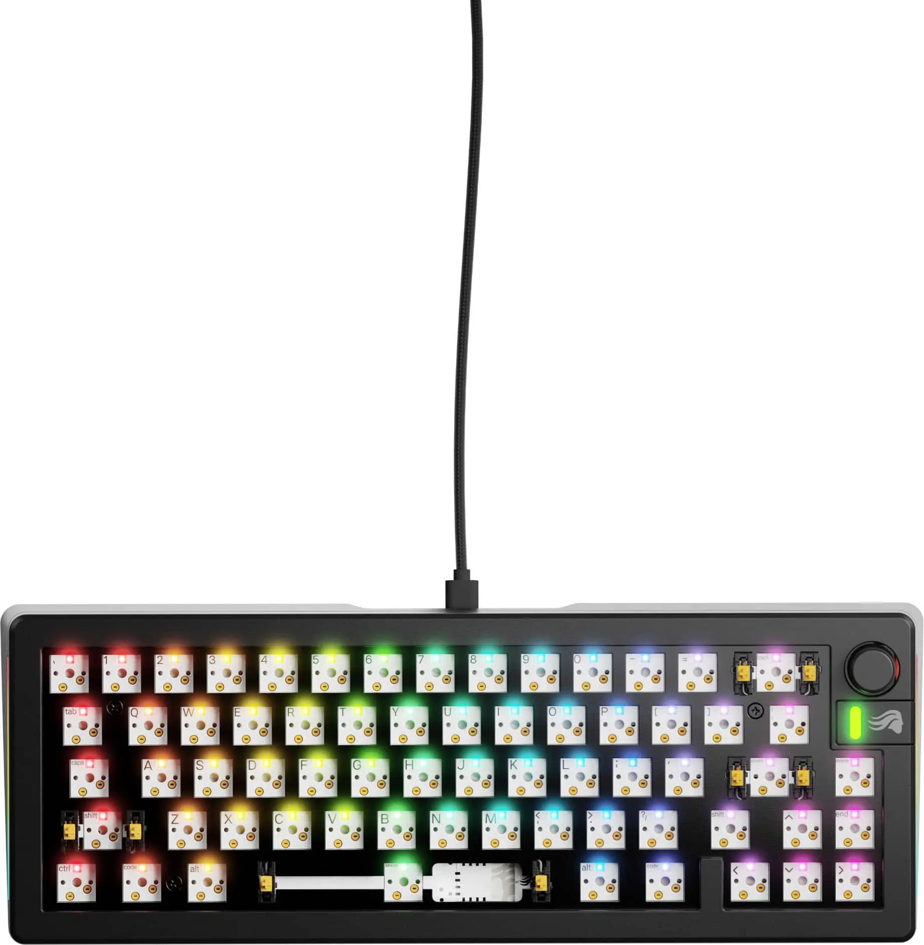 GMMK 3 65% Barebones Wired Mechanical Gaming Keyboard with Modular Gasket System