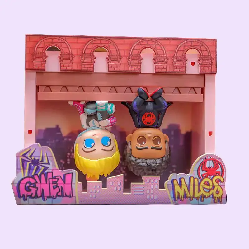 Anime Scene Diorama Blind Box Cute Mini Character Figurine Surprise Collectible Toy Desk Decor Gift
