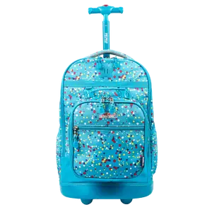 Duo Rolling Backpack With Detachable Lunch Box Set (18 Inch) in Color Dots - Final Sale