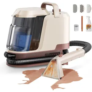 Carpet Cleaner Machine 22Kpa Portable Carpet Cleaner for Pet, Upholstery Cleaner Machine with Oxy Solution Set of 1 for Spot, ,Rug,Furniture