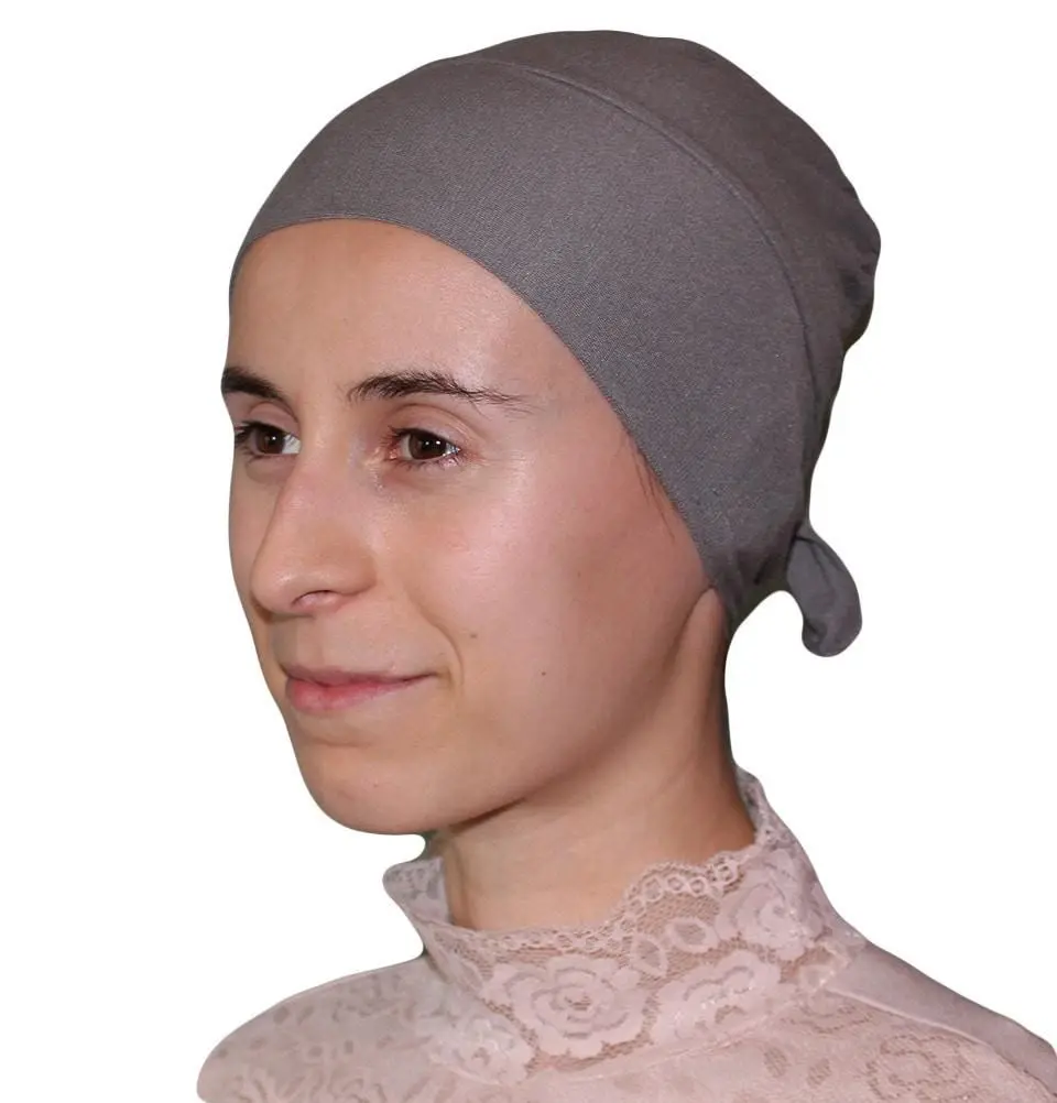 Firdevs Luxury Jersey Hijab Bonnet Underscarf Grey