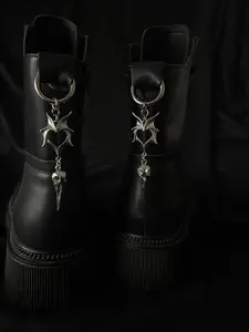 Punk Style Bird & Wings Design Alloy Shoe Charms Set, Chain Shoes Charms, Fashionable Novelty Shoes Decorations for Boots, Shoes DIY Accessories for Women & Men, Valentine's Day, Gift
