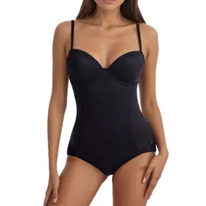 Large Cup Corset Body Shapewear Women's Strapless Back Tie Basic Sleeveless Pleated Stretch Top Sexy Bodysuit Bra one-piece shaping, chest support, body shaping underwear, gathering abdominal compression, waist cinching, postpartum shapewear, fall&winter