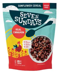 Seven Sundays- Real Cocoa Sunflower Grain Free Cereal, Real Cocoa, 8.00 oz, box