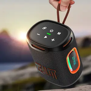 ZEALOT Outdoor Bluetooth Multifunctional Speaker, 25W Stereo Bass, IPX6 Waterproof, RGB Light & Hand Strap, Long Battery for Hiking, Pool, Beach Parties