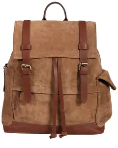 Scully Unisex Suede With Leather Trim Backpack - 936-19-23