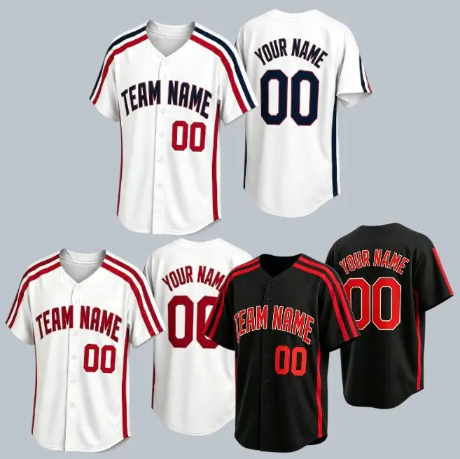 Personalized Baseball Jersey, Custom Team Name & Number Button Down Shirt, Unisex Sports Jersey for Games & Fans #BaseballJersey #CustomJersey #TeamWear