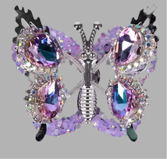 Sharking Butterfly Rhinestone Bead Topper for DIY Jewelry Making Sparkling Rhinestones and Durable Materials Perfect for Pens Bracelets and Necklaces Beads Charms Accessories Crystal Diy Charms