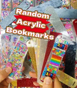 Random 30pcs Acrylic Sticker Bookmark DIY Pendant Ornament