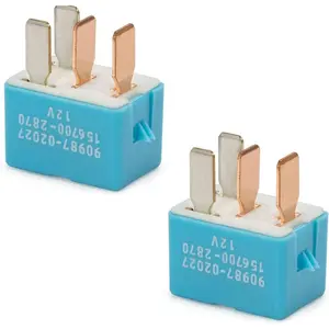 90987-02027 2 pcs 4 pin 12V AC Relay Air Conditioning Relay Compatible with Toyota Avalon Corolla Camry Tundra Tacoma RAV4 4RUNNER Compatible with Lexus RX350 IS300 GX460 90080-87026 90987-02028