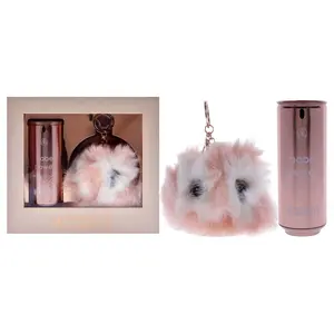 Babe Power by Missguided for Women - 2 Pc Gift Set 2.7oz (80ml)EDP, Pom Pom Keyring