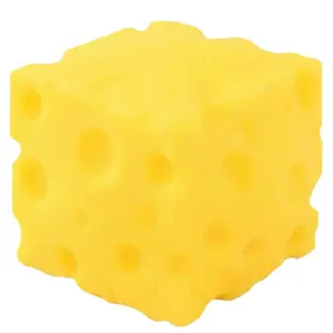 Yellow Cheese Squeeze Toy, Soft Novelty Toy, Rebounding Sensory, Help for Relax Focus, Sensory Cheese for Kids & Adults, Stress Balls