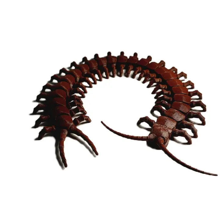 FlexiMech Diamondback Centipede Articulated 3d Printed Insect Toy 15" Long Realistic