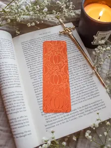 2”x6” Foil Pumpkins Bookmark | Autumn Bookmark for Fall Loving Booktok Readers