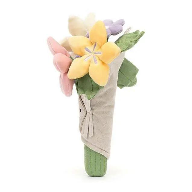 JellyCat Soft Bloom Plush Flower Bouquet Toy for Kids Loved Ones Cute Gift US Soft Plush Material Pastel Bloom Design Ideal for Special Occasions Christmas Gift Idea