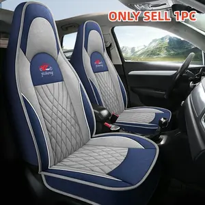 Linen Full Coverage Car Seat Cover Universal Fit, Bucket Seat Covers, All-Season Comfort Breathable Durable, 3D Wing Support, Storage Bag Design, 5 Colors Available