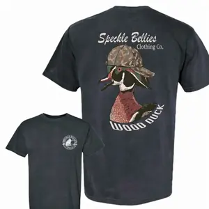Speckle Bellies Wood Duck Hunting T-Shirt - Vintage Wood Duck Graphic Tee, Camo Hunting Shirt, Outdoor Hunter Gift, Men’s Streetwear Hunting Apparel, Men's Flash Deals