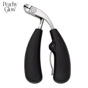 Modern Stainless Steel Nail Clippers, with Concave Blade, Heavy Duty Nail Clippers, Curved Design, Large Opening, Suitable for Thick Nails, Suitable for the Elderly, No Splash, Precision Trimming of Men's Toenails, Long Handle, with Beveled Blade