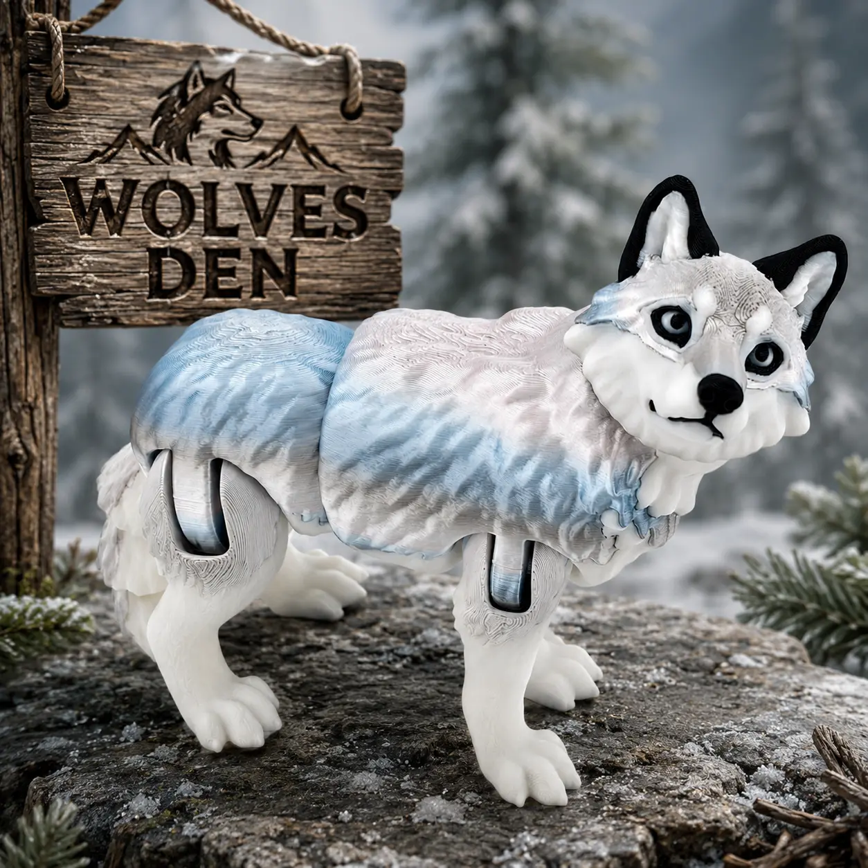 Prospect 3D - Wolves Den - Realistic Wolf -Beautiful Home Decor