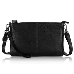 Befen Women's 3-in-1 Cowhide Leather Crossbody Phone Purse - RFID Blocking Small Wristlet Clutch, Travel Handbag, Crossbody Bag, Purses