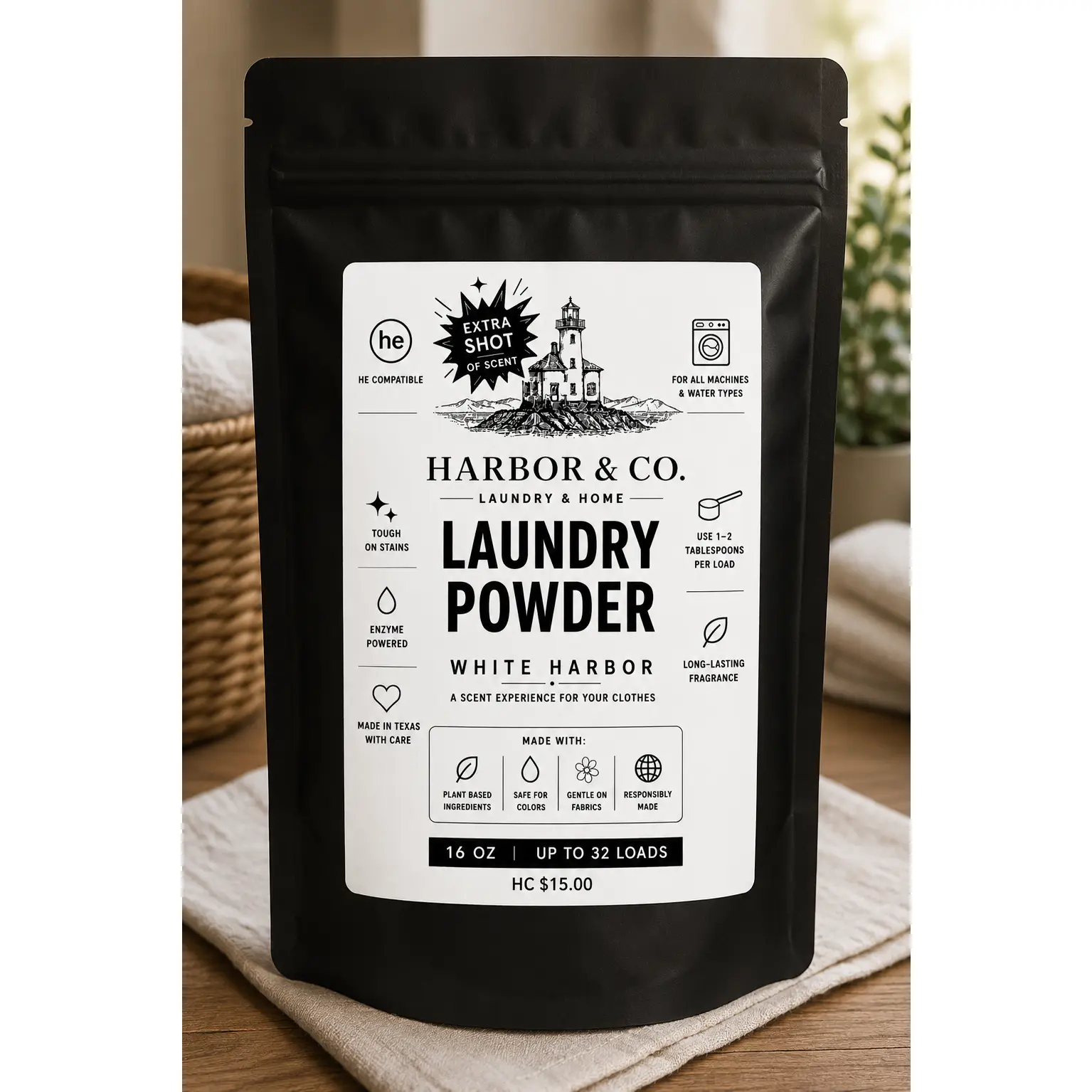 White Harbor  – Ultra Scented Extra Shot Laundry Powder