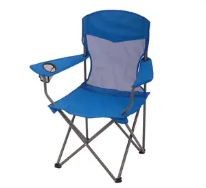Ozark Trail Basic Mesh Chair Blue, Adult, 32.28in x 20.28in x 37.60in