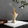 Mini Arabic Text Relief Incense Burner, Ramadan Bukhoor Burner, Home Wedding Valentine Gift, Resin Decorative Ornament, Yoga Meditation Aromatherapy