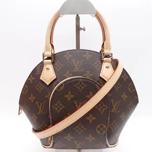 Pre-owned Louis Vuitton Coated Canvas Shoulder Bags Ellipse Monogram Shoulder Bag T ZY0000254405