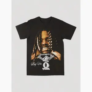 KingVon Vintage Graphic T-Shirt For Men With Bold Love Print And Comfortable Cotton Fabric Ideal For Casual Street Style Vintage Style Cotton Shirt