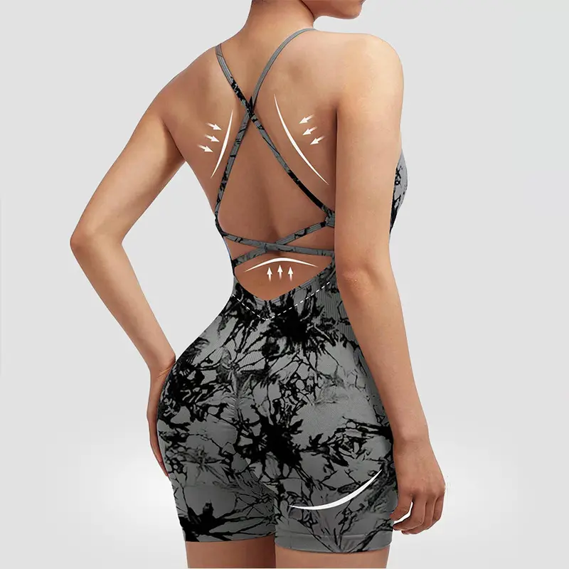 Tie-dyed black and gray