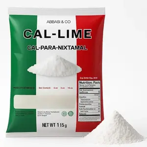 Mexican Cal (Lime Powder) 4 oz (114 gr) | Cal Mexicana Para Nixtamal o Sazonador Mexicano | Premium Quality For Nixtamalization & Tortilla Making - Imported From Mexico.