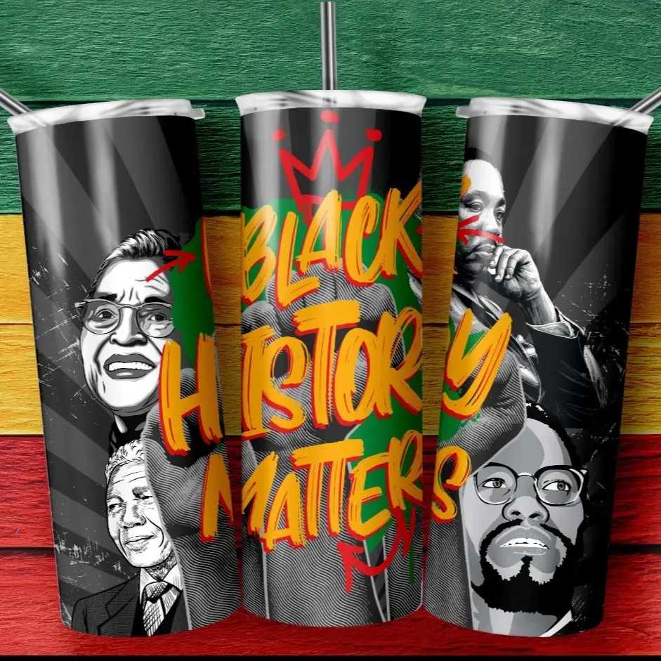 20 oz Black history month tumbler