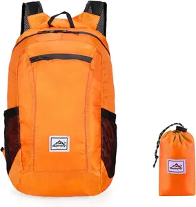 20L Foldable Backpack,Waterproof Packable Ultra Lightweight Hiking Backpack,For Men Women Travel Camping Outdoor Backpack-Orange