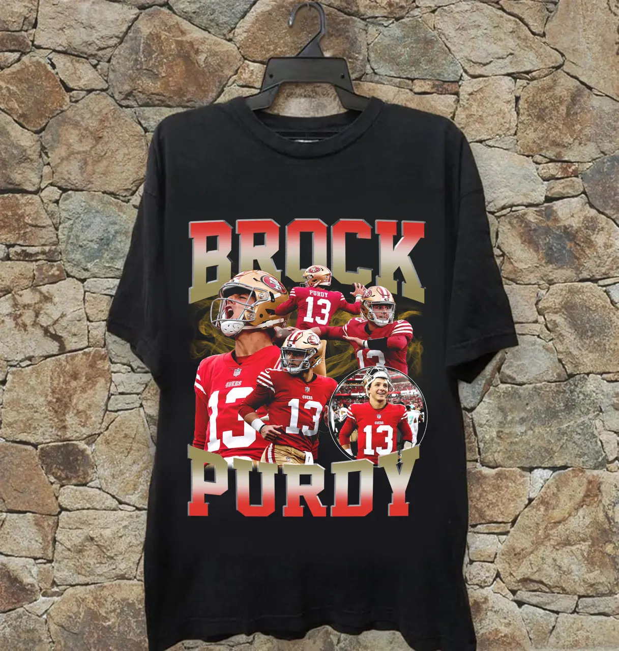 Vintage Brock Purdy Football Shirt, Vintage 90s Bootleg Style T-Shirt, Football Shirt, Gift For Women and Men, Unisex Tee Sleeves