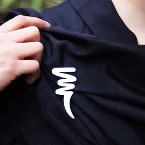 Sterling Silver Scribble Medium Brooch Pin