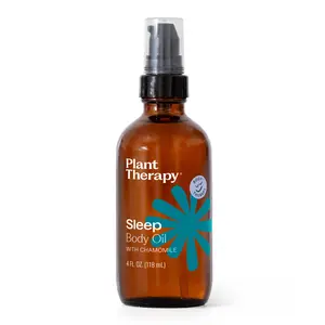 Plant Therapy Sleep Body Oil with Chamomile 4 oz Promotes a Good Night's Rest, Calms a Restless Mind & Body, Softens & Nourishes Skin Evening Blend